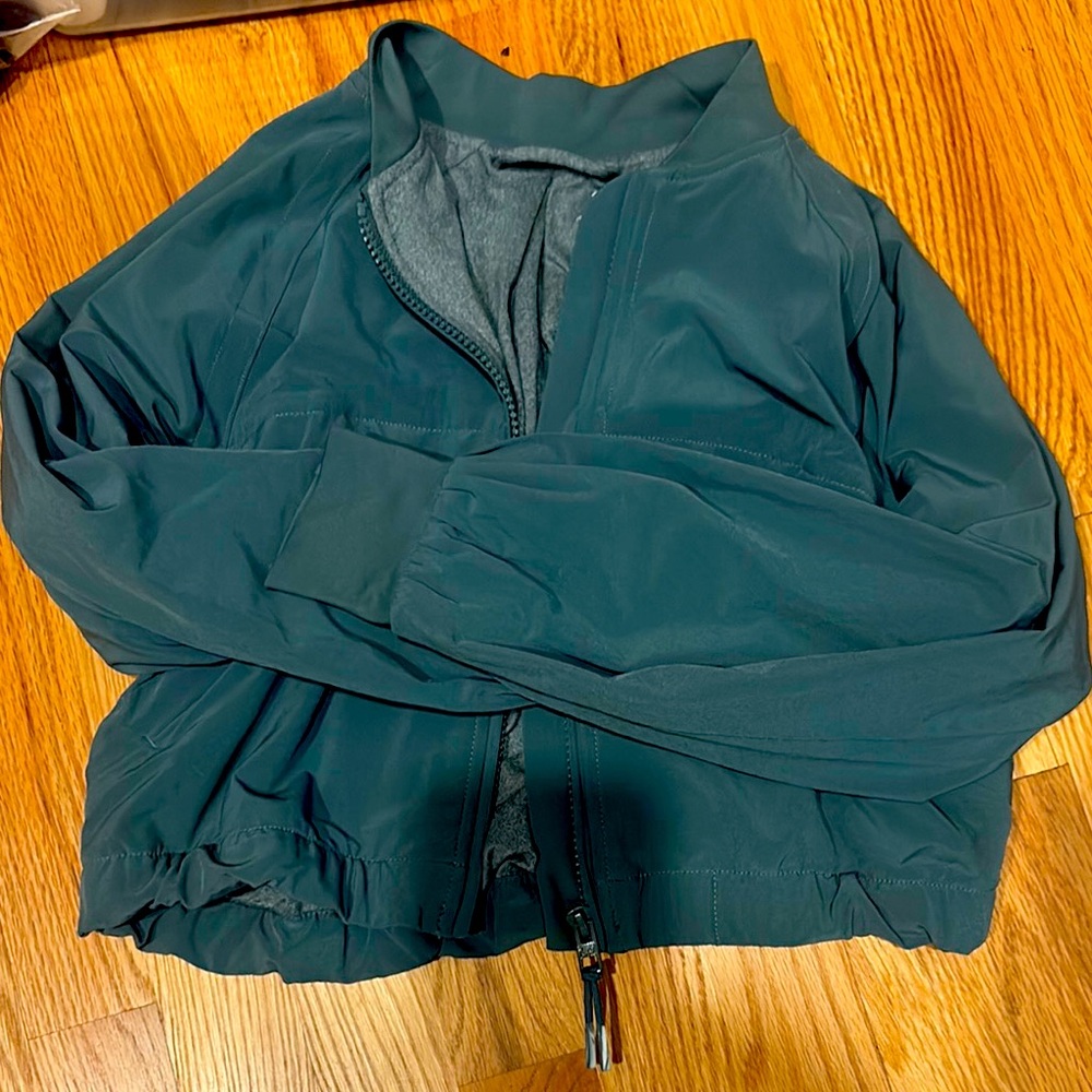 Athleta girls green jacket